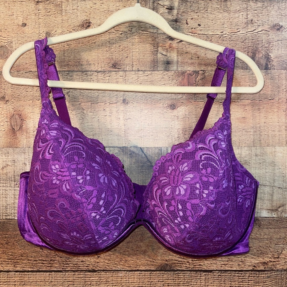 Cacique by Lane Bryant Full Coverage Lace Plunge Bra - Picture 1 of 6